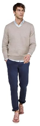 El Ganso Jersey Cuello Pico Beige