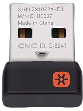 PUSOKEI Receptor Unificador USB, Receptor Dongle Inalámbrico de 2,4 GHz para Ratón y Teclado, Compatible con MK235 MK245 MK270 MK275 MK295 MK315 MK345 MK470