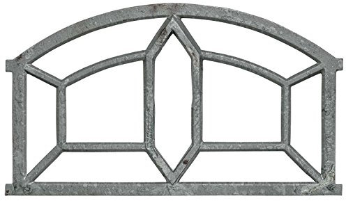 Fenster grau Stallfenster Eisenfenster Scheunenfenster Eisen 89cm Antik-Stil (o)