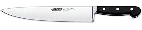 Arcos Serie Clasica - Cuchillo Cocinero - Hoja de Acero Inoxidable Forjado Nitrum 260 mm - Mando de Polioximetileno (Pom) Color Negro