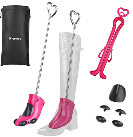 MISERWE One Pair Boot Stretcher with Boot Shaper Stands Professional Shoe Stretcher for Boots Stretch Boot's Width for Women and Men