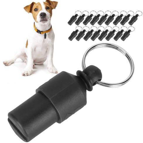 20 Stück Hund ID Tag Mini Anti Lost Pet Tube Tag Wasserdichter Kunststoff ID Name Tags Hundehalsband Anhänger Etikett für Hunde Welpen Katzen(Schwarz)