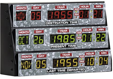 Numskull Lámpara de Pared 3D Back to the Future, Plástico – Accesorio de Iluminación Ambiental para Dormitorio, Hogar, Estudio, Oficina, Trabajo – Merchandising Oficial de Back to the Future