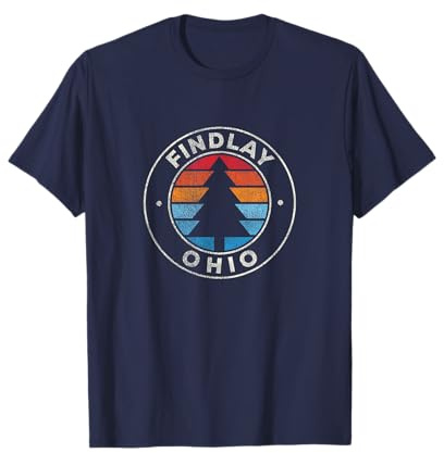 Findlay Ohio OH Vintage Graphic Retro 70s T-Shirt