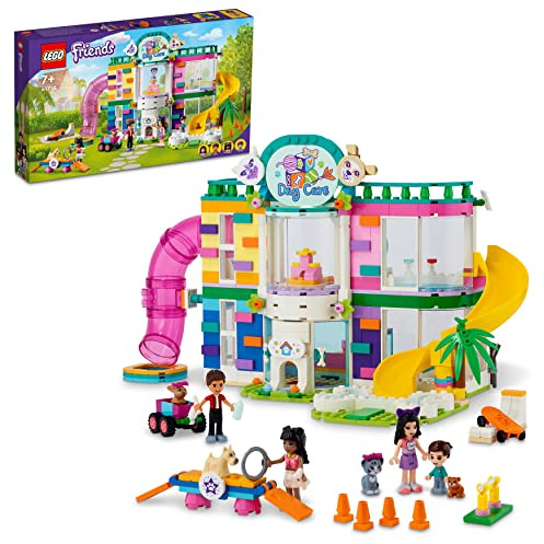 LEGO 41718 Friends La Garderie des Animaux, Jouet Centre de Soins, avec Figurines Animaux, Dont Chien et 3 Mini-Poupées, pour Filles et Garçons Dès 7 Ans