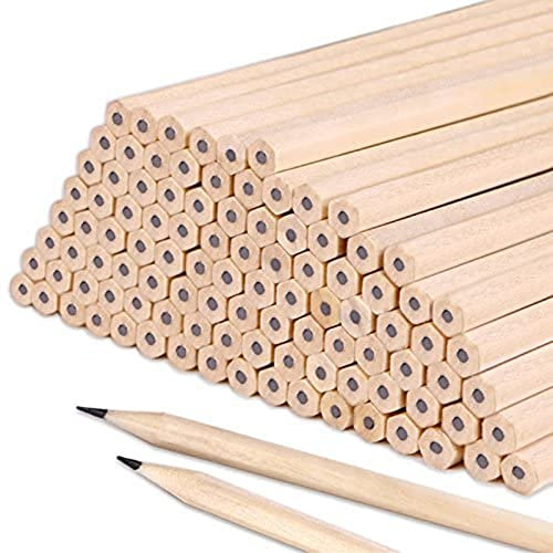 Anawakia Holzstift HB Natur Bleistift für Schreibwaren Büro Schule (50 Stück)