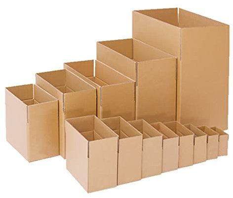 BBGS Umzugskartons Versandkartons aus Karton, 3 Stück Härter und Stärker Post Versand Geschenk Hochzeit Paket Kleines Paket Karton Kraft Geschenkbox-Mailer aus Wellpappe (Size : 40x30x30cm)