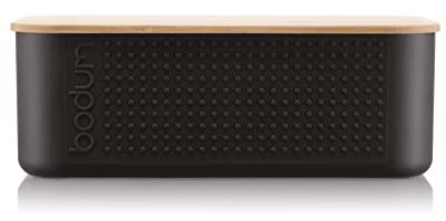 Bodum Bistro 11740-451S Brotkasten, klein, Bambusdeckel, 19 x 29 x 11 cm, bunt
