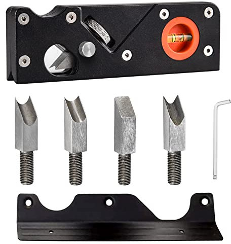 7-Teiliges Set Handhobel Holz, Kantenhobel mit Rückwand, Abgerundete Ecken Kantenhobel Holz, Fasenhobel 45 Grad, für Tischler, Schreiner, Holzbearbeiter, Trimmer