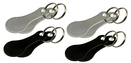 STOBOK 8pezzi Gettoni Per Della Portachiavi Rimuovi Multifunzionale Token Per Supermercati e Shopping Portatile