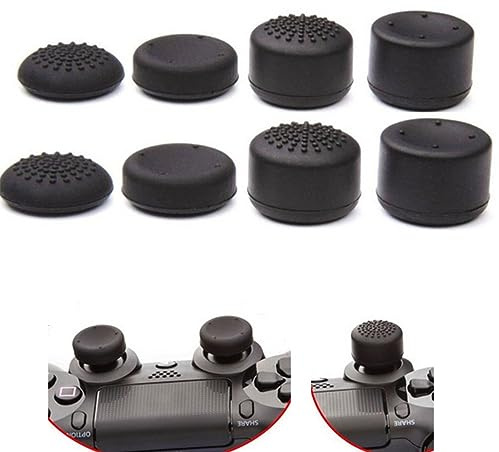 8 Pieces Controller Joystick Thumb Grips Stick Cap for PS5 PS4 PS3 PS2 Xbox One 360,Replacement Silicone Analog Thumb Grip Stick Cover,Game Handle Protector Accessories