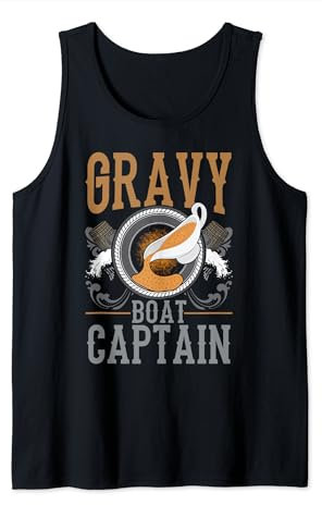 Gravy Boat Captain Thanksgiving Turkey Day Family Dinner Tank Top