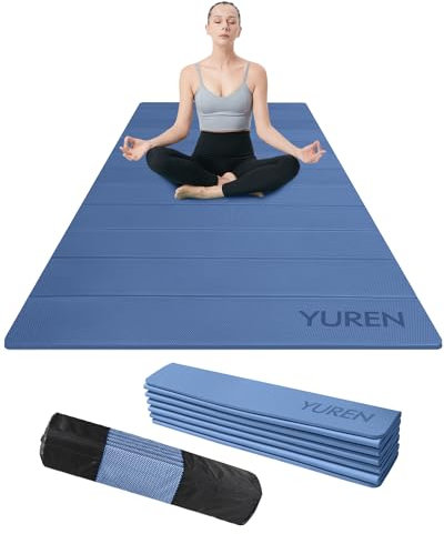 RYTMAT Faltbar Yogamatte 183×80cm Dicke 10mm Fitnessmatte Rutschfest Trainingsmatte Turnmatte Klappbar Leicht zu Verstauen und zu Tragen