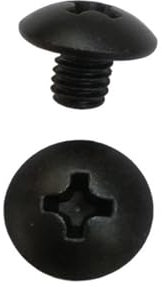 GeRRiT M4 x 5 mm x 9 mm Schwarze Schrauben, Schwarze Flachrundschrauben mit Rostschutz kann Lange verwendet Werden. (Color : 200pcs Screws)