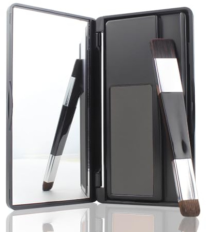 VOLLUCK Polvo de raíz natural, de larga duración, para hombres y mujeres, resistente al agua, 8 g (gris)