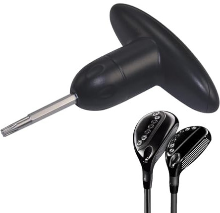 Lueear Golf Driver Wrench, Golf Club Torque Wrench Tool, Golf Spike Removal Tool, Golf Club Adapter Puller, Golf Driver Adjustment Tool for Replacing Driver and Fairway Clubs Accessories
