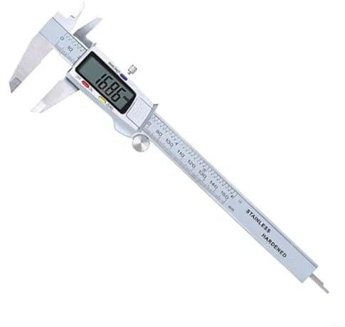 HOHOVYVY Calibre digital de acero inoxidable, 150 mm, herramienta de medición de micrómetro nonio