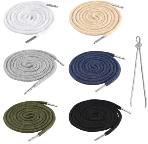 GXGM Kordel für Jogginghose Kordel für Hoodie - Jogginghose Band Hosenbänder Kordelzug, Band für Hoodie, Kordelband für Hosen, Hosen Kordel, Kordelzug Jogginghose, mit Durchziehnadel, 130CM, 7 Stück