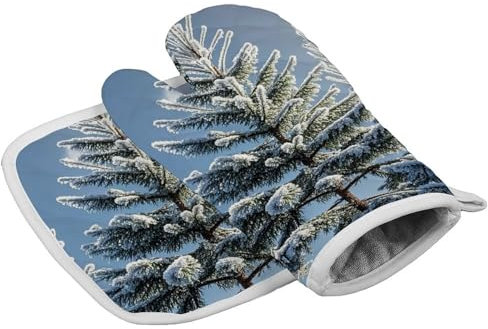 Gants de cuisine résistants à la chaleur personnalisés résistants à la chaleur - Gants de cuisine doux pour femme - Cadeau de cuisine pour barbecue, barbecue - Cadeau de pâtisserie