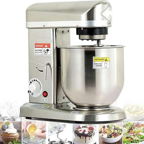 Générique Batteur sur Socle Professionnel, 3 Vitesses, Bol de 10 L, Batteur électrique 500 W avec Bol, Batteur et Crochet pétrisseur, for Cuisine Professionnelle, en Acier Inoxydable.