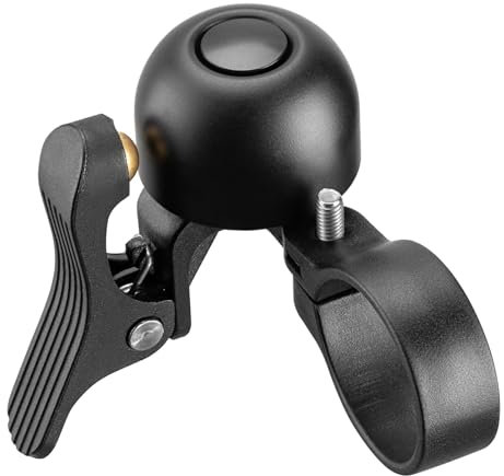 ROCKBROS Campanello Bici Sinistra/Destra, Campanello per Bici da Corsa con Manubrio a Goccia, Suono Chiaro, Mini, Resistente all'Acqua, Diametro del Tubo Applicabile 27-30 mm