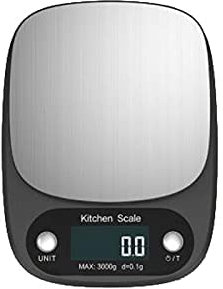 EOTRERANQ Balance de cuisine USB, fonction d'affichage LCD rétro-éclairé, for peser les aliments, taille : 21,5 cm x 15,5 cm, balances 1 pièce