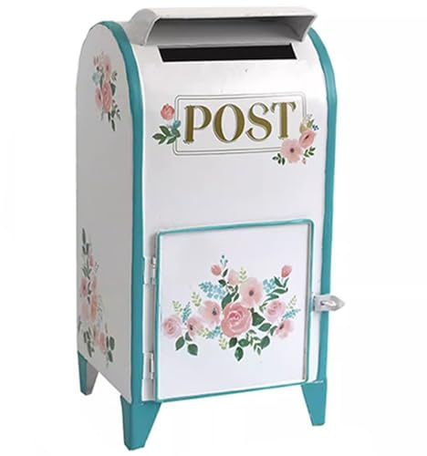 Buzón De Estilo Europeo De Verano: Decoración De Jardín De Hierro Forjado, Almacenamiento De Cartas Independiente, para Patio, Cabaña Y Porche