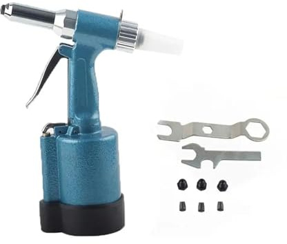 Pneumatic Framing Nailer 2.4-5.0MM Professional Air Riveter Pneumatic Hydraulic Pop Rivet Gun Air Riveter Riveting Tool Industrial Nail Hand Tool