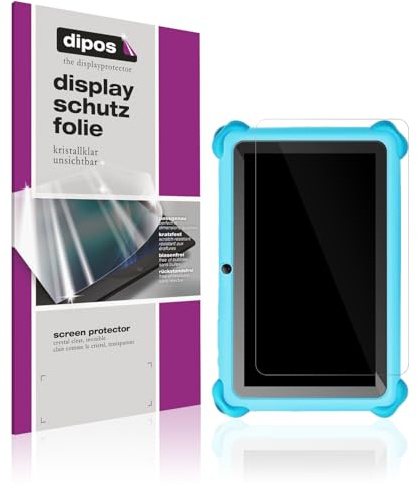dipos 2x Displayschutzfolie klar für zcobro KIDS710 7 Zoll | Passt perfekt, Ultra-Dünn, kratzfest, blasenfrei, Case-Friendly, hüllenfreundlich, Fingerprint-kompatibel, selbstklebend