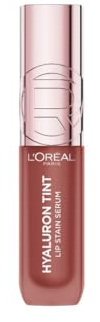L'Oréal Paris Hyaluron Tint Lip Stain Serum, 12H haltende schwerelose Farbe, Feuchtigkeitsspendend, Lipgloss, Farbe: 640 Tea Time, 5 ml