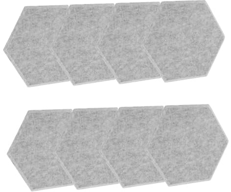 Parliky 12pcs Acoustic Wall Panels Soundproofing Felt Insulation Boards Silver Grey for Ktv Gym Studio Noise Reduction and Echo Absorption