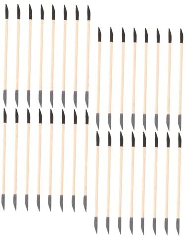 WRITWAA 40pezzi Spingi Cuticole Doppia Estremità Bastoncini Leviganti Per Manicure Strumenti Abrasivi Per Unghie Asta Levigatrice Per Cuticole Spingi Per Uso Fai Da Te