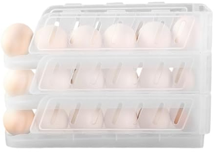 Portauova, design pieghevole, 6,9 x 26 x 7 cm, contenitore per uova, organizer per quaglie, struttura riutilizzabile, per armadio da cucina