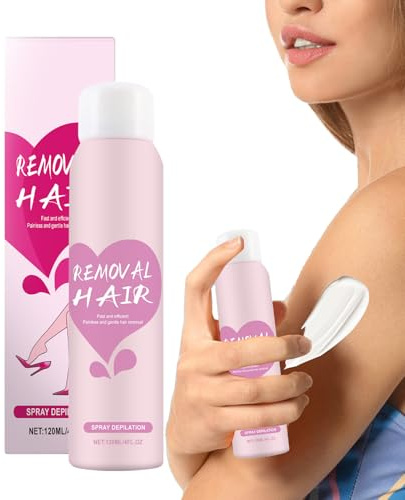 Espuma Depiladora | 120ml De Productos Depilatorios Y No Irritantes - Spray Depilador en Textura de Mousse,para Piel Sensible en Piernas Axilas Brazos y Cuerpo