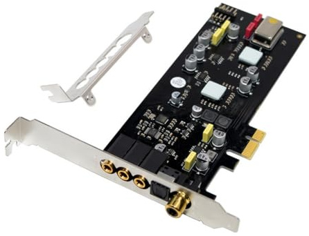 Hipzeepo Carte Son Interne PCIe X1 SSS1700, Audio Numérique Numérique Coaxial à Fibre Optique HiFi pour Home Cinéma