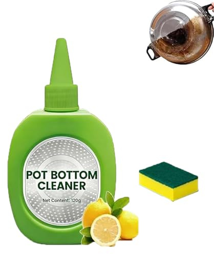 Pot Bottom Stain & Grime Remover, Powerful Burnt Residue Remover Paste, Stainless Steel Burnt Pot Cleaner, Pot Bottom Cleaner, Multi Purpose Powerful Cleaner for Cookware, Ovens, Stovetops (1Pcs)