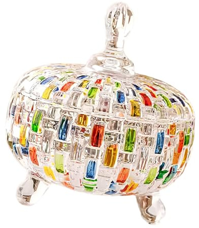 PLCPDM Recipiente de para Galletas con, para Buffet, Tarro de Almacenamiento Decorativo, Tarro Colorido con