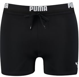 Puma Logo Men's Swimming Trunks Bañador, Negro, XXL para Hombre