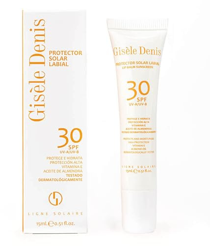 GISÈLE DENIS - Protector Solar Labial, con Vitamina E para Labios, FPS30, 15 ml
