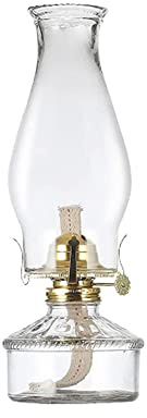 Moddeny Retro Petroleumlampe, Transparente Glas Öllampen Laterne, 12,4*4,33 Zoll oellampen für innen, Einstellbare Desktop -Öllampe, für Schlafzimmer, Lernen, Restaurant