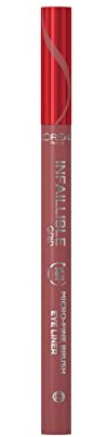 L'Oréal Paris Infaillible Micro Liner Eyeliner, Farbton: 03 Ancient Rose | Filzspitze 0,01 mm, abriebfest, ohne Übertragung, Intensitätskontrolle, feine und dicke Linien, 4 Farbtöne