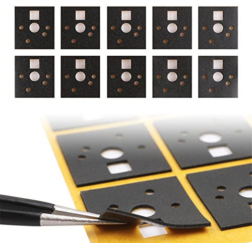 BeisDirect 120 pièces Stabilisateur d'interrupteur de Clavier mécanique pour Clavier de Jeu, Amortisseur de Bruit, Mousse de réduction du Bruit, Film d'isolation de l'interrupteur, 15x16mm (PE)