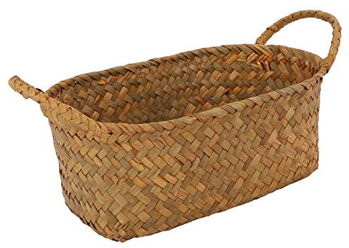 Osier tissage panier de rangement pour cuisine fait main plat de fruits rotin pique-nique nourriture pain pain articles divers Neatening conteneur cas-30cm