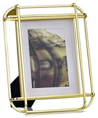 Cornice per foto in metallo creativo di lusso leggero Cornice per foto tridimensionale in ferro battuto Tavolo Cornice per foto moderna Soggiorno Camera da letto Decorazione Ornamenti Cornici per foto