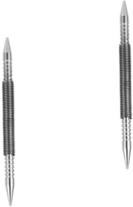 Uonlytech Lot De 2 Poinçons À Ressort Doubles Pour Clous Poinçons En Acier Pour Bois Métal Et Verre