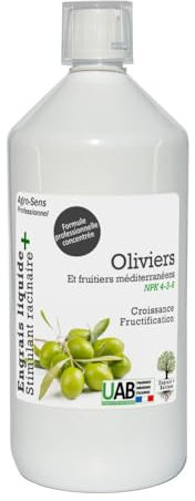 Engrais liquide oliviers et fruitiers méditerranéens. Concentréà diluer. - 1 litre (500 litres de préparation)