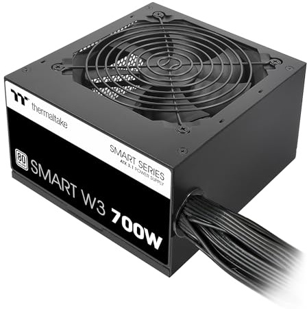 Fuente de alimentación Smart W3 Series 80Plus certificada de 700 W; especificaciones ATX v3.1; Ventilador FDB de 120 mm; PS-SPW-0700NNFAWU-1