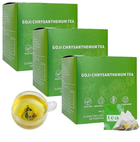 Goji Berry Chrysanthemum Tea, Chrysanthemum Wolfberry Tea - Cleansing Your Liver, Chrysanthemum Goji Berry Flower & Herbal Tea, Chrysanthemum Goji Berry Tea (3)