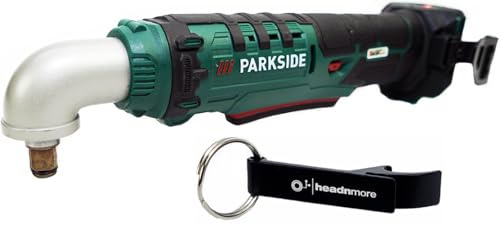 HEADNMORE® Bundle mit dem PARKSIDE® 20V 1/2 Zoll Akku Winkelschlagschrauber PAWS 20 A1 und dem HEADNMORE® Schlüsselanhänger (ohne Akku)