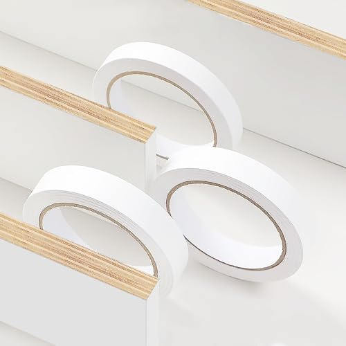 Bande autocollante pour bordure de meubles de cuisine, plan de travail - Blanc - 1 cm x 10 m